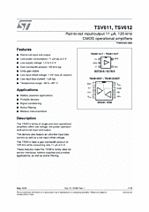 DataSheet TSV611 pdf